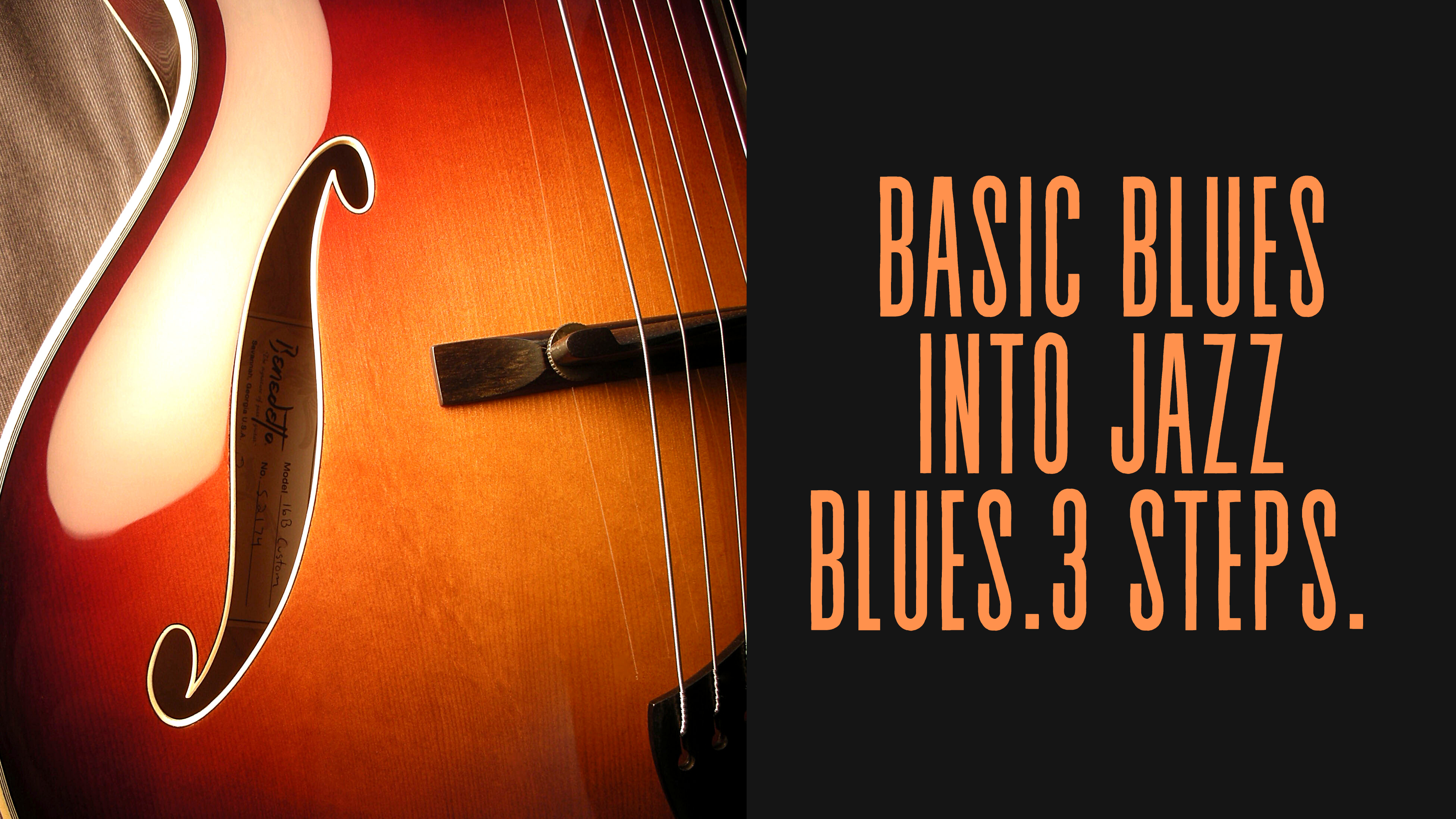 Basic Blues into Jazz Blues - 3 Easy Steps😀