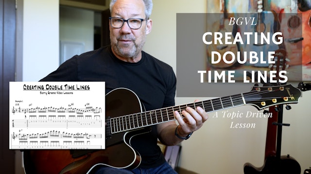 Creating Double Time Jazz Lines - Topic Driven