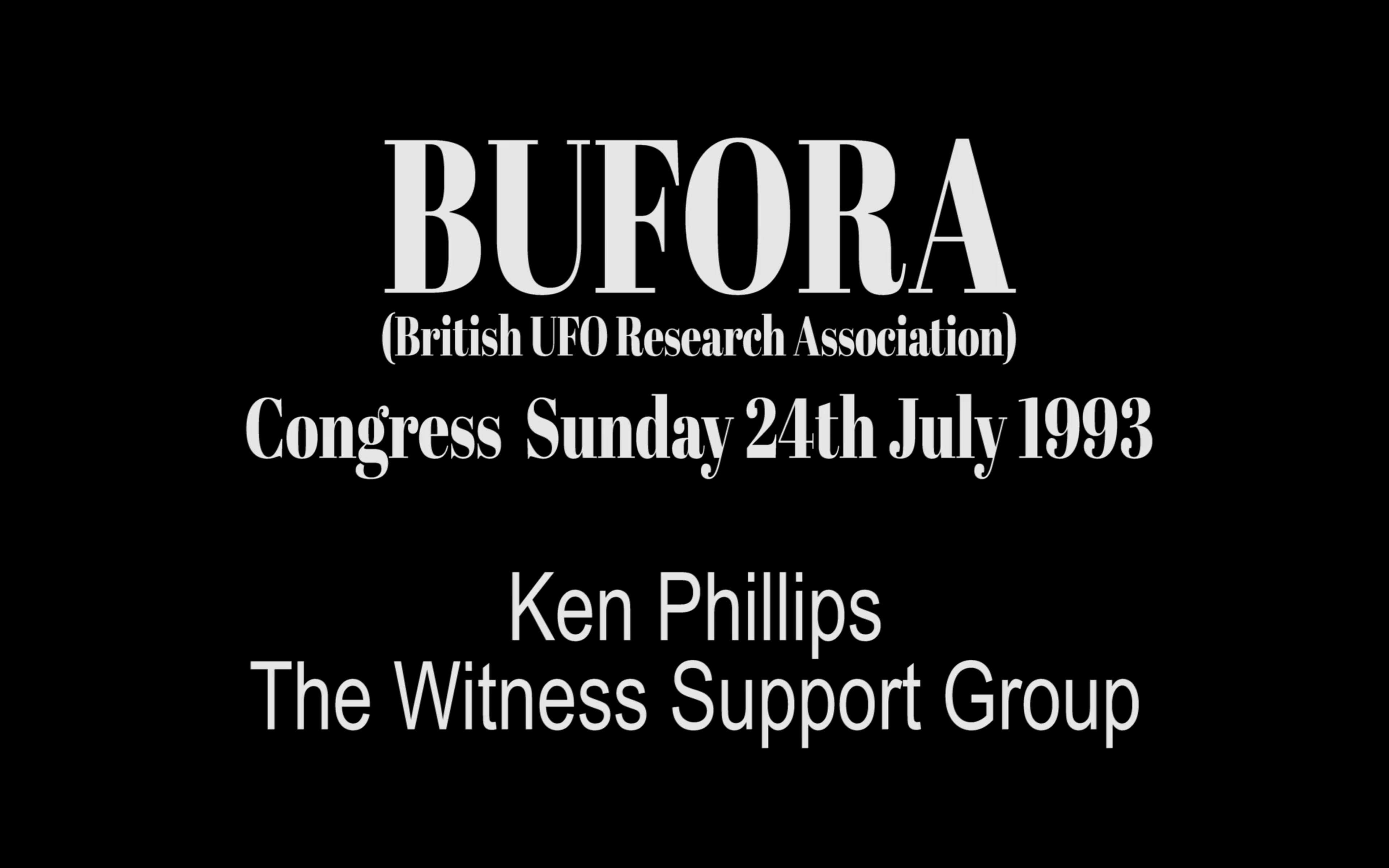 BUFORA - Ken Phillips