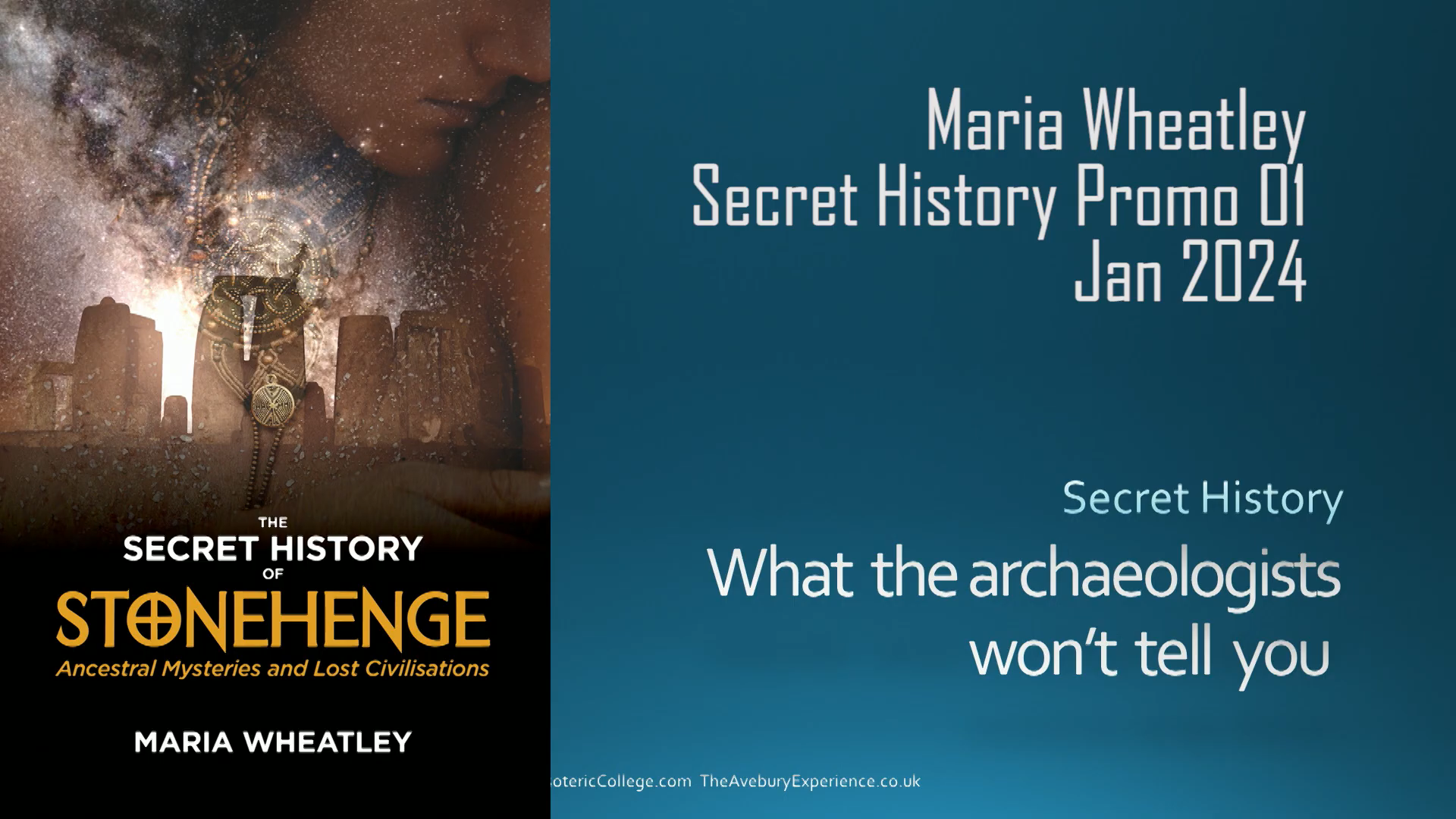 The Secret History Of Stonehenge - Maria Wheatley Book Promo