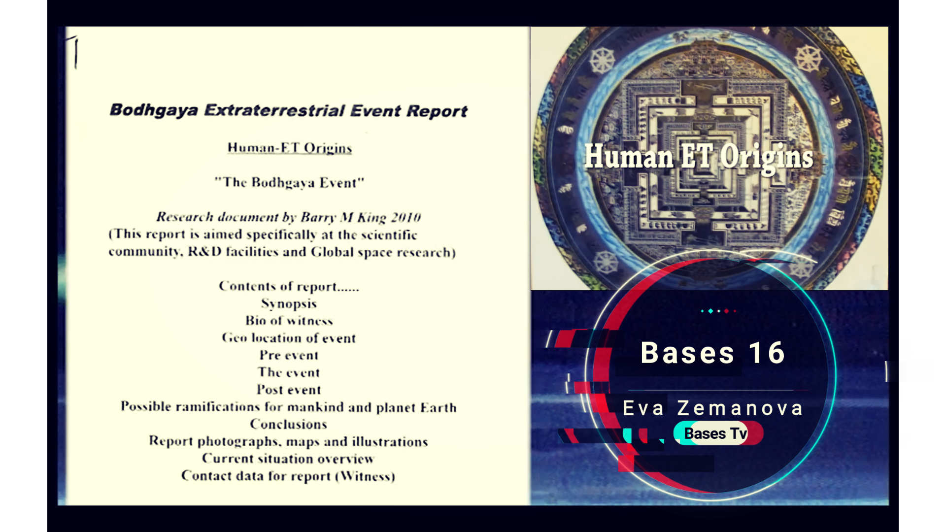 Bases 16 - Eva Zemanova  Pt 7 - Human ET Origins