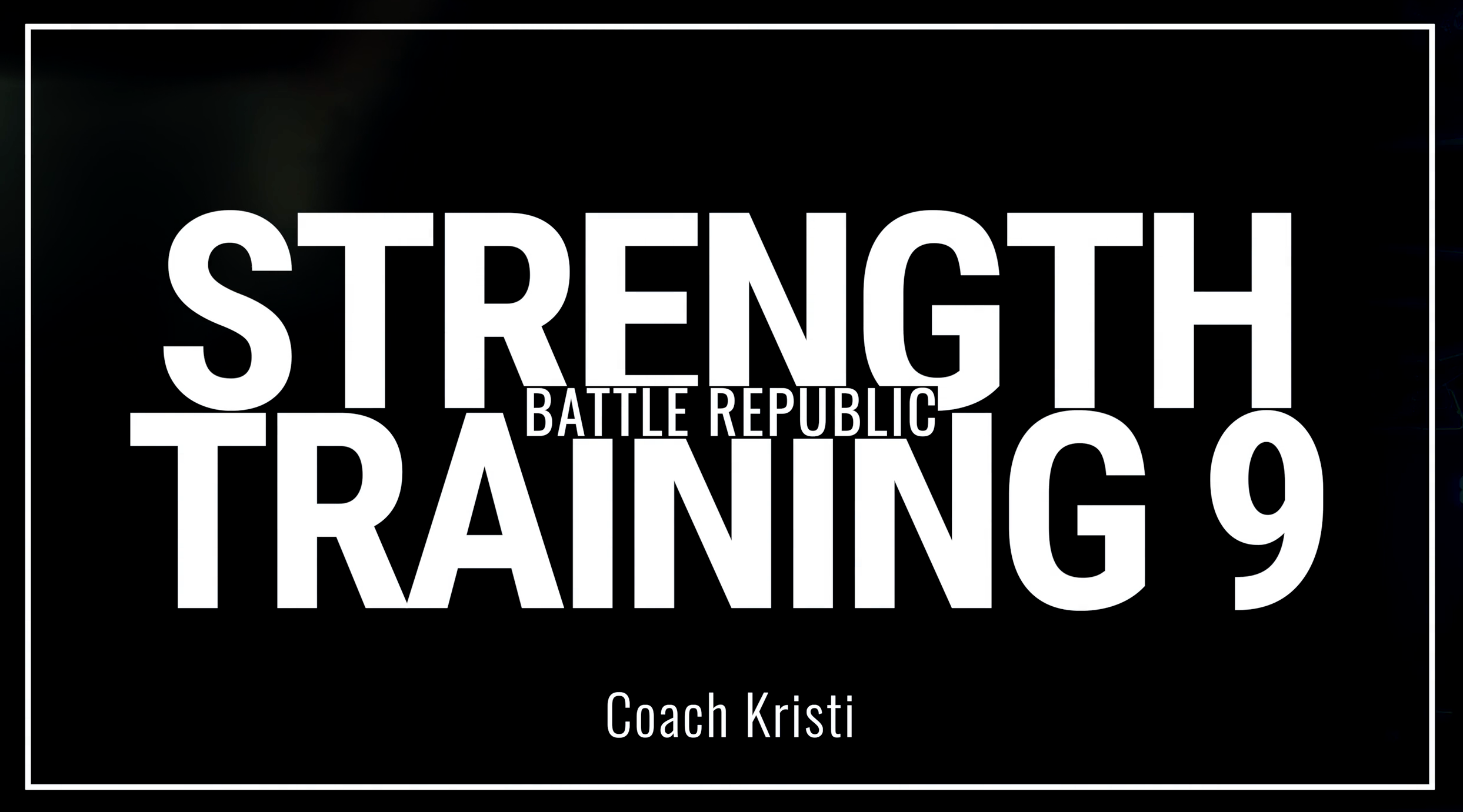 Episode 9: Coach Kristi