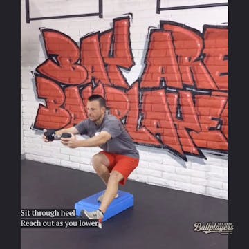 Pistol Squat from Box (w/DB)