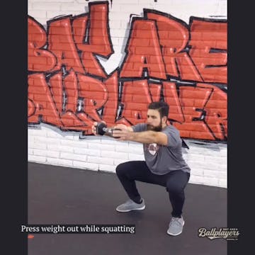 Weighted Squat + Press out