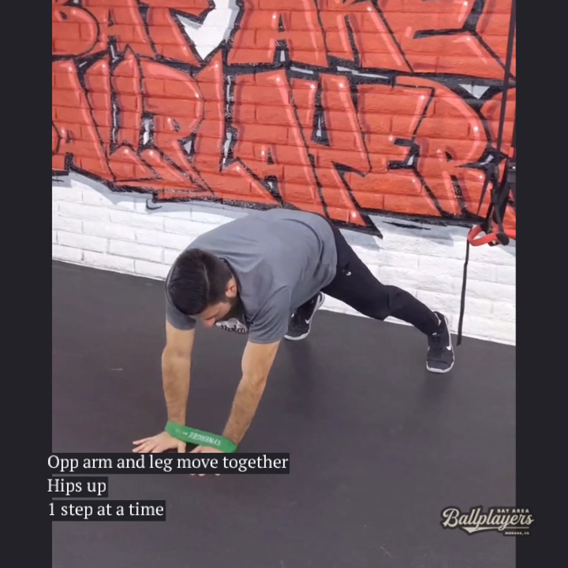 Miniband Lateral Plank Walk
