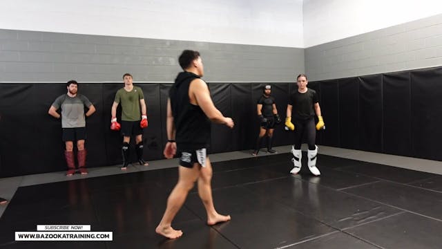 SPARRING DRILLS - CHOP STEP LOW KICKS