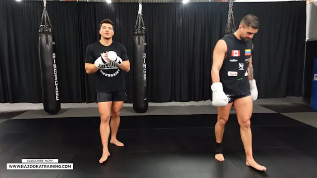 SPARRING DRILLS - CATCHING FRONTKICKS...
