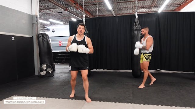 SPARRING DRILLS - BACK STEP POWER PUN...
