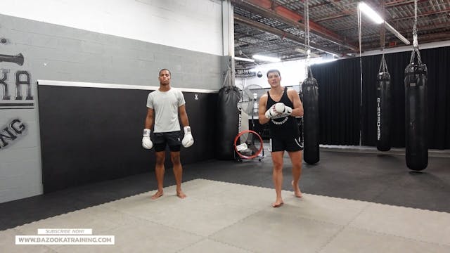 SPARRING DRILLS - DEFENDING FRONT KIC...