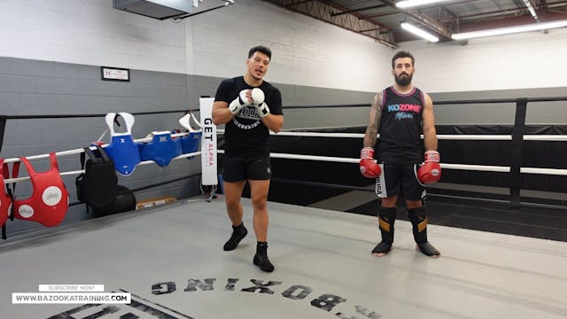 SPARRING DRILLS - KICKING WITH RING C...