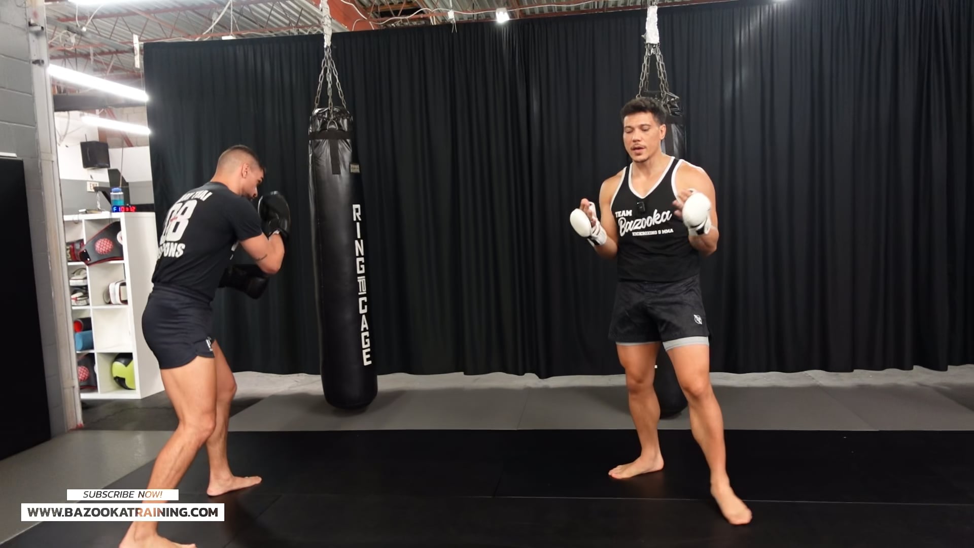BAG WORKOUTS - 1-2 TO REAR KICK TEMPO VARIATIONS