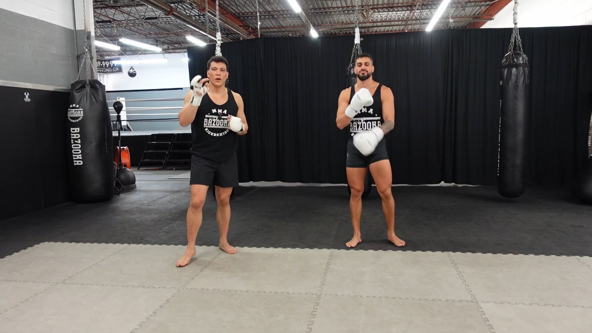SPARRING DRILLS - CALF KICK FEINTS TO FOLLOW UPS