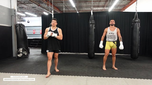 SPARRING DRILLS - CLINCH EXITS TO POW...