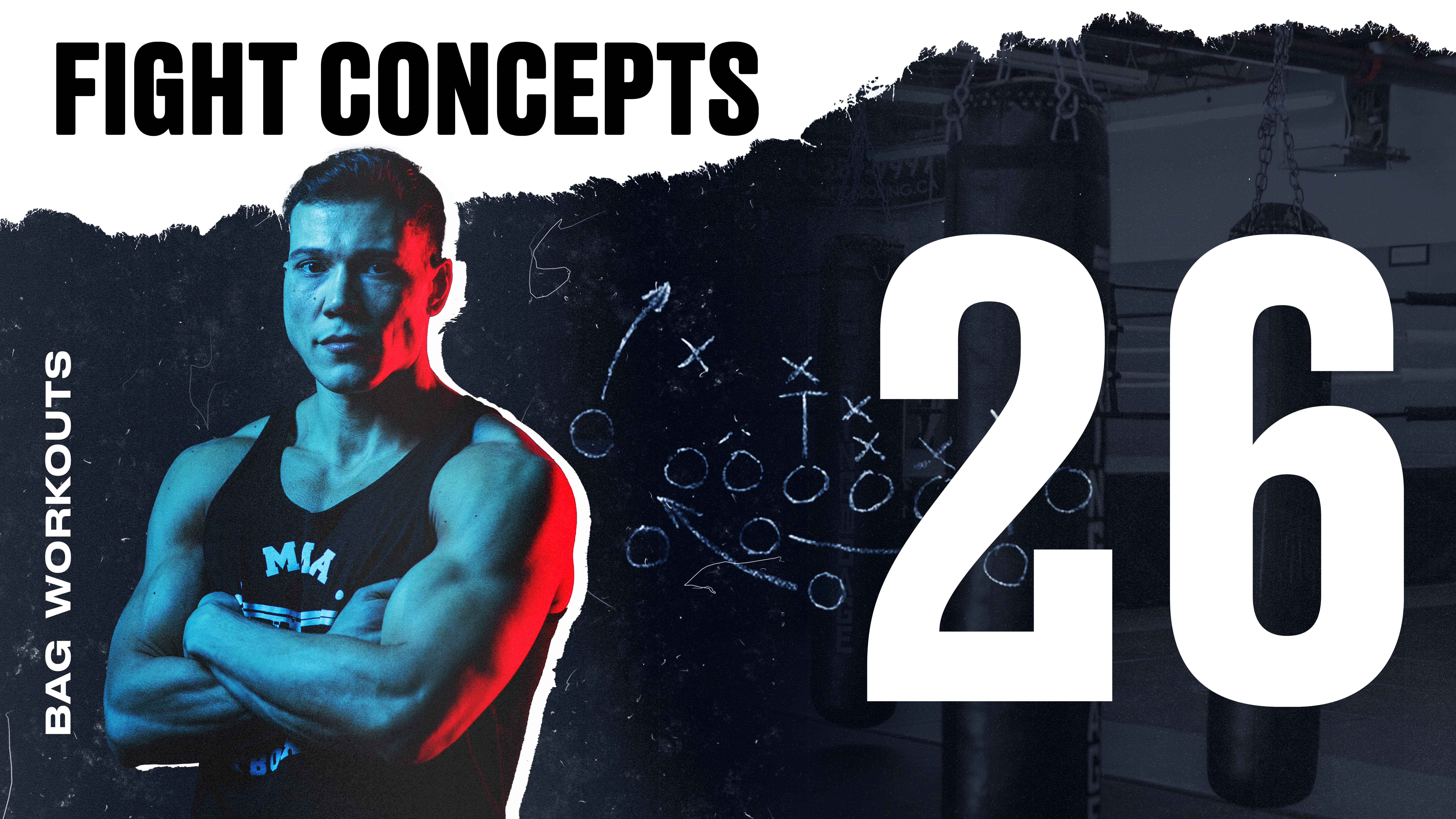 BAG WORKOUT CLOSE RANGE HIGH GUARD TO COUNTERS