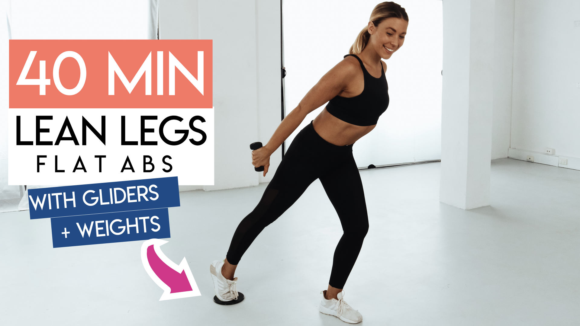 40 MIN ABS + THIGHS TONING WITH GLIDERS