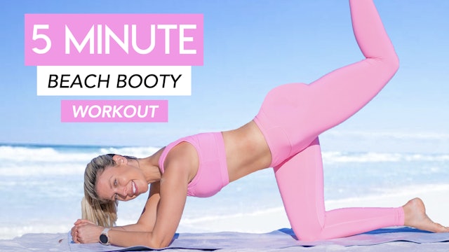 5 MIN ULTIMATE BEACH BOOTY WORKOUT (NO EQUIPMENT)