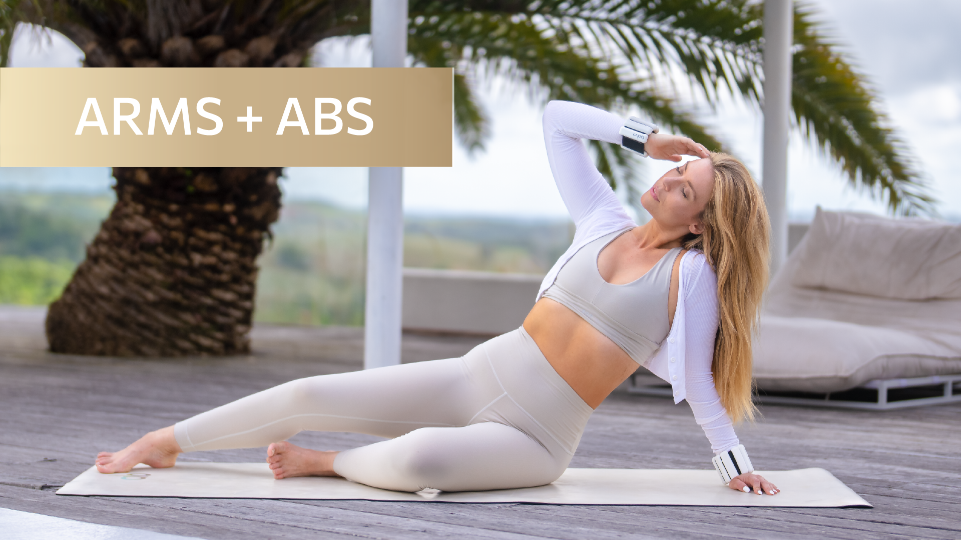 10 MIN ABS, ARMS + WAIST TONING (WEIGHTS OPTIONAL)