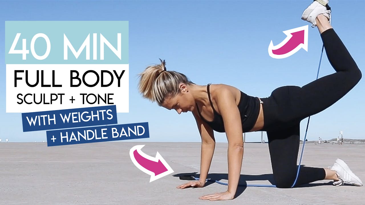 40 MIN FULL BODY TONING WITH HANDLE BAND - ALIGN