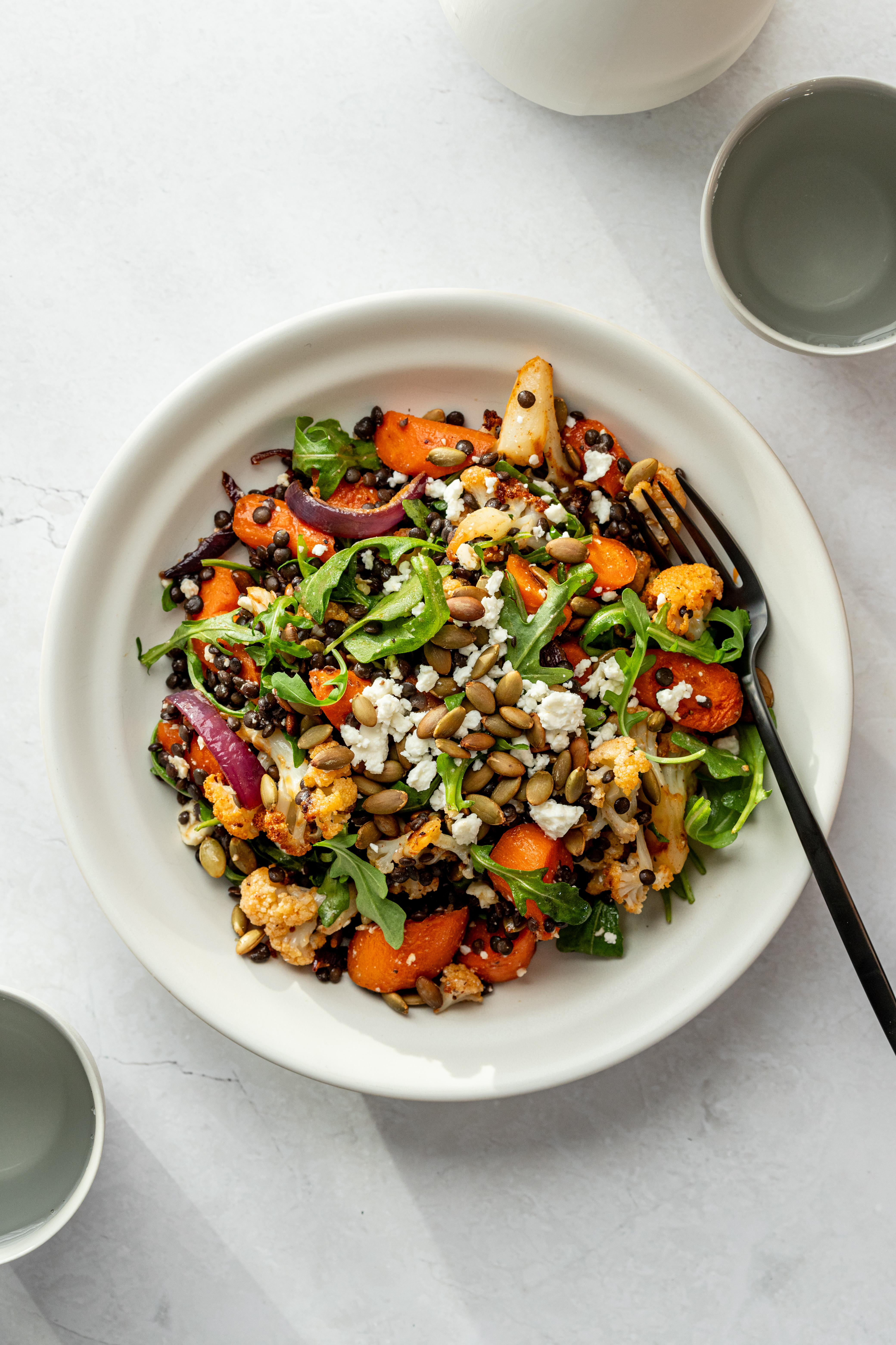 RECIPE - LENTIL SALAD WITH ROAST VEGETABLES