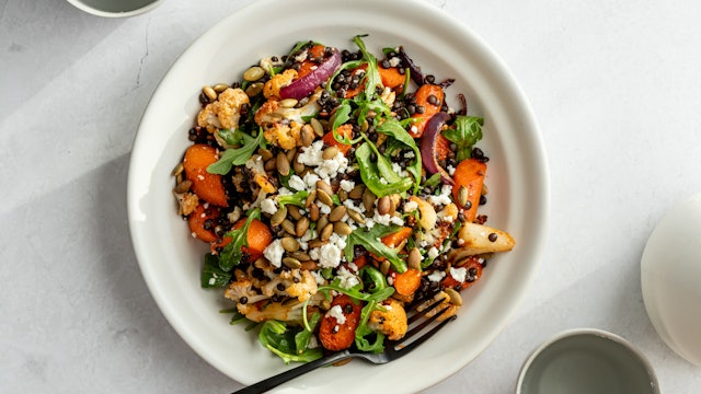 RECIPE - LENTIL SALAD WITH ROAST VEGETABLES