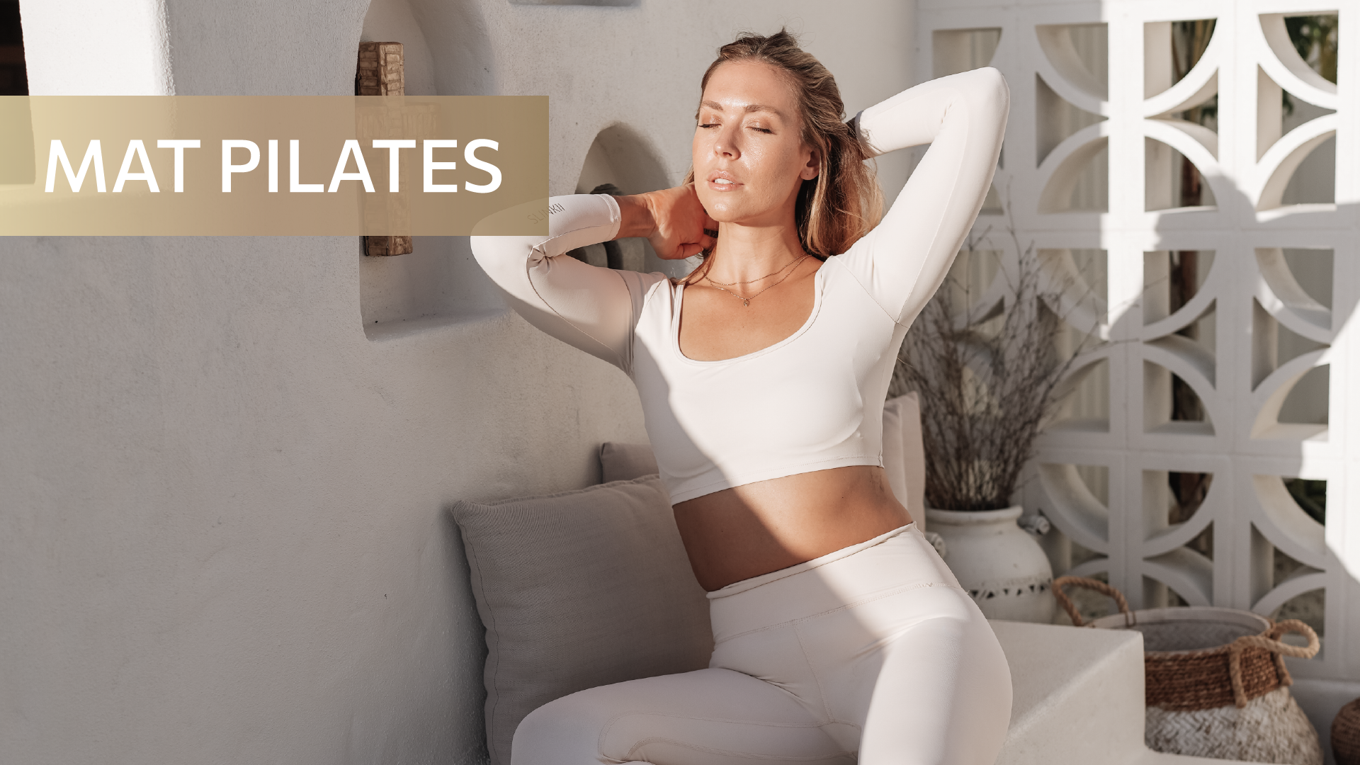35 MIN SUNSET SCULPT + TONE - ARMS, ABS + POSTURE (ANKLE WEIGHTS OPT)