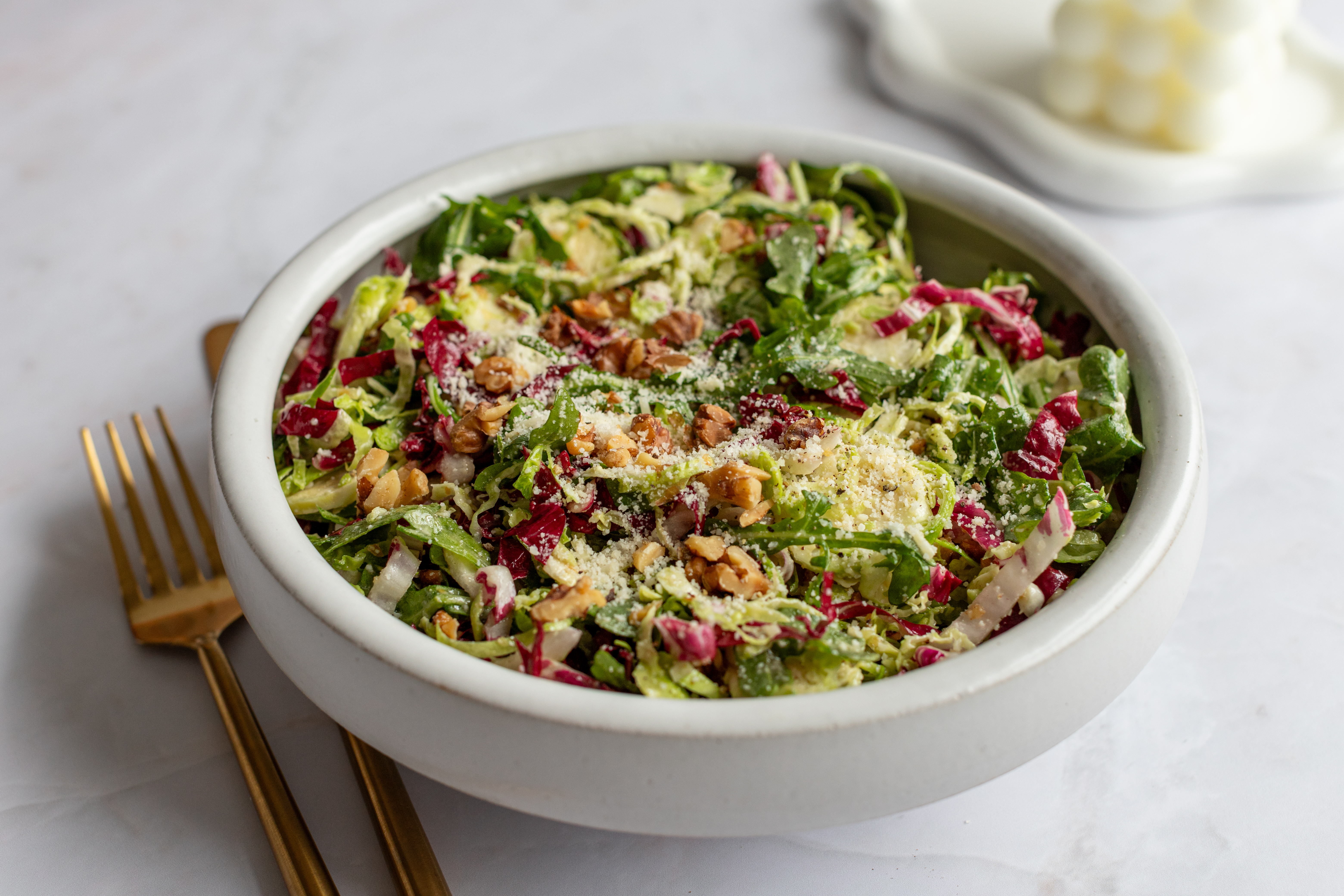 RECIPE - SHAVED BRUSSELS SPROUT & RADDICHIO SALAD