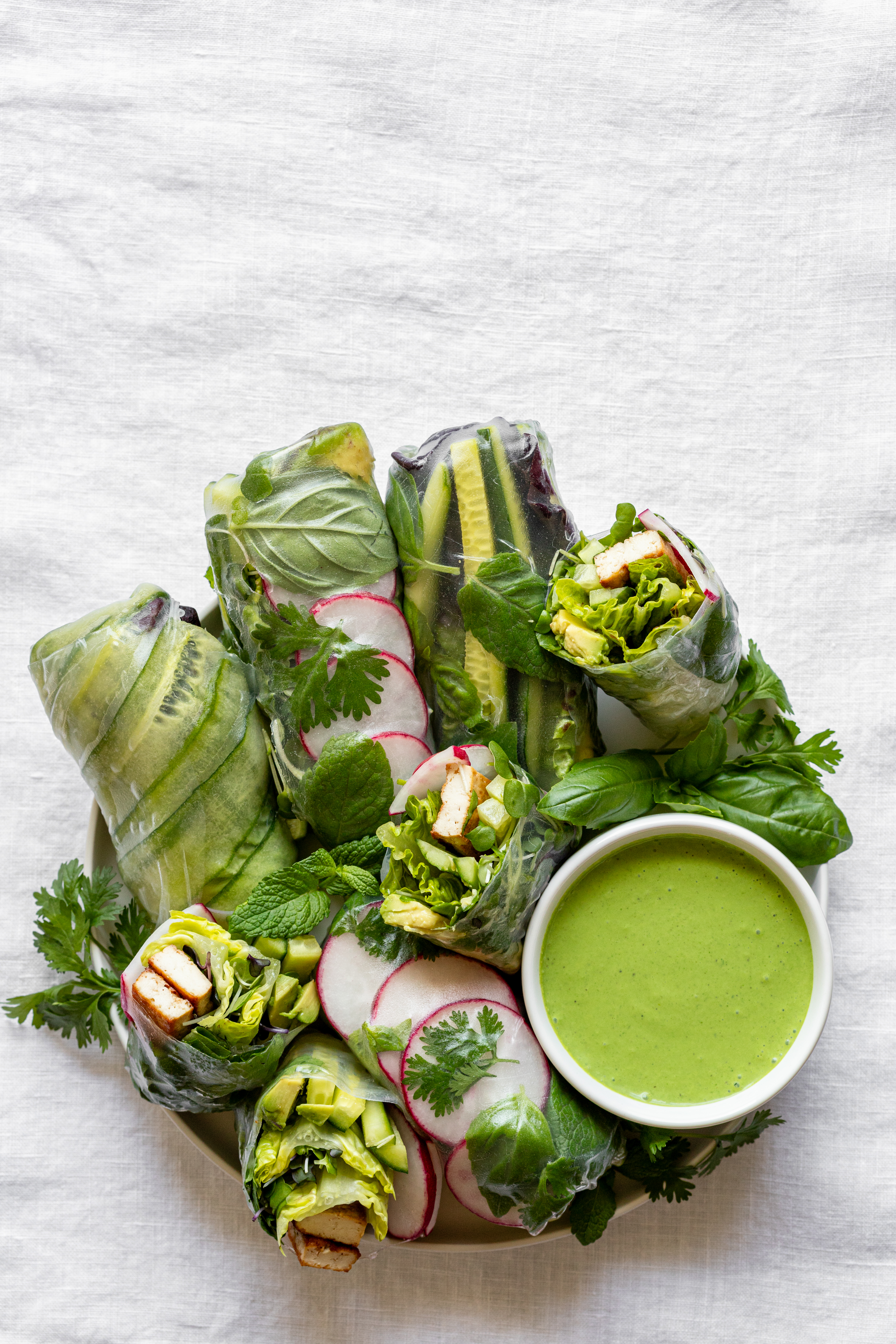 GREEN GODDESS SUMMER ROLLS