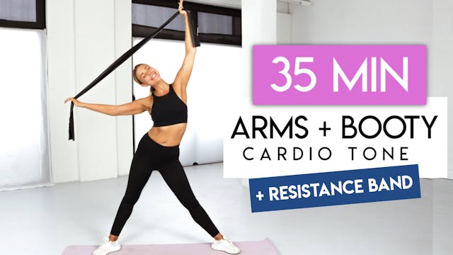 40 MIN ARMS + BUTT CARDIO WITH RESIST...