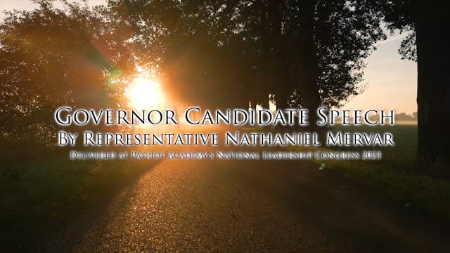 Governor Candidate Speech