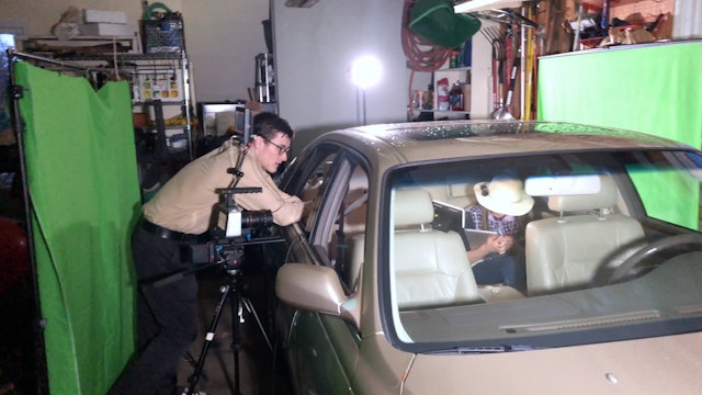 Filming a Car Scene with Green Screen (Episode 9)
