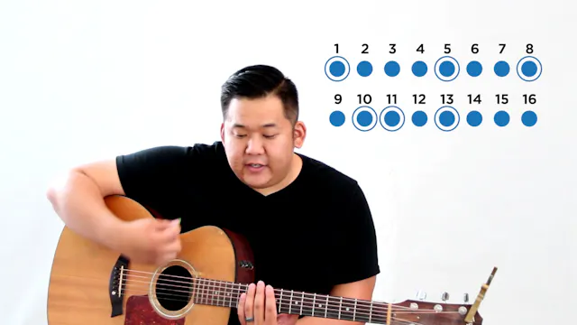 16 - Strum Pattern 2 (4-4) - The 21 Guitar Lessons