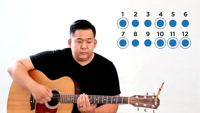 18 - Strum Pattern 4 (6-8) - The 21 Guitar Lessons