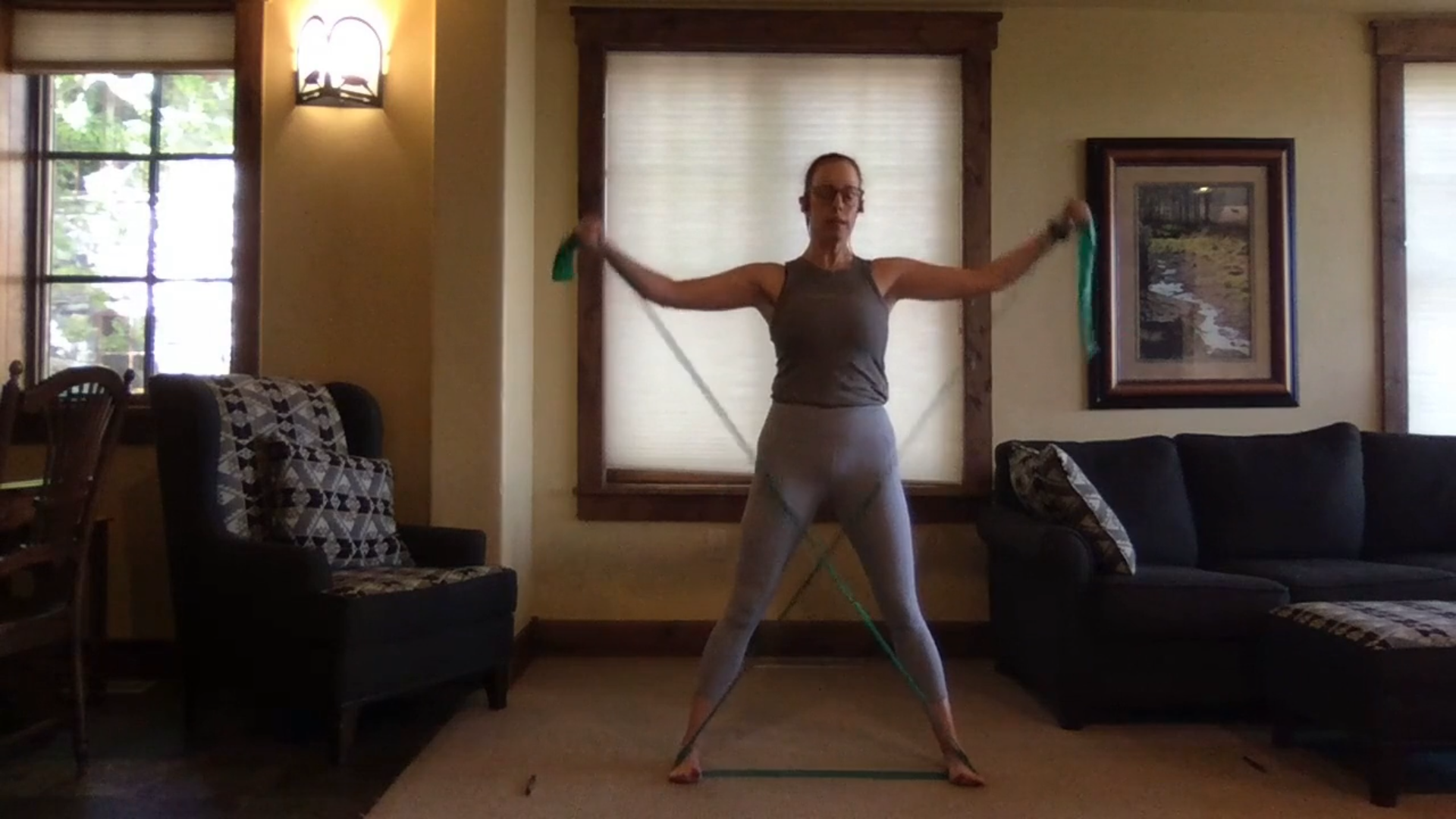 Quick arms workout #3 with long band