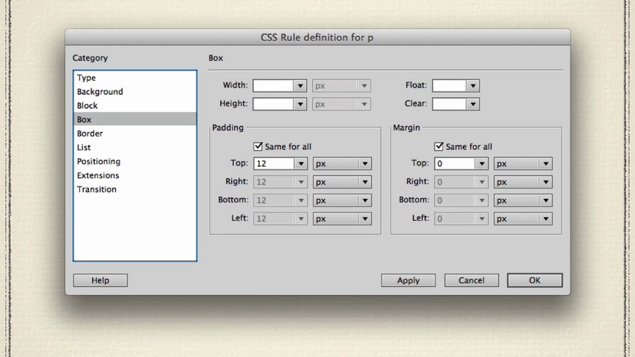 DW6U05A: CSS Tag Selector Concepts