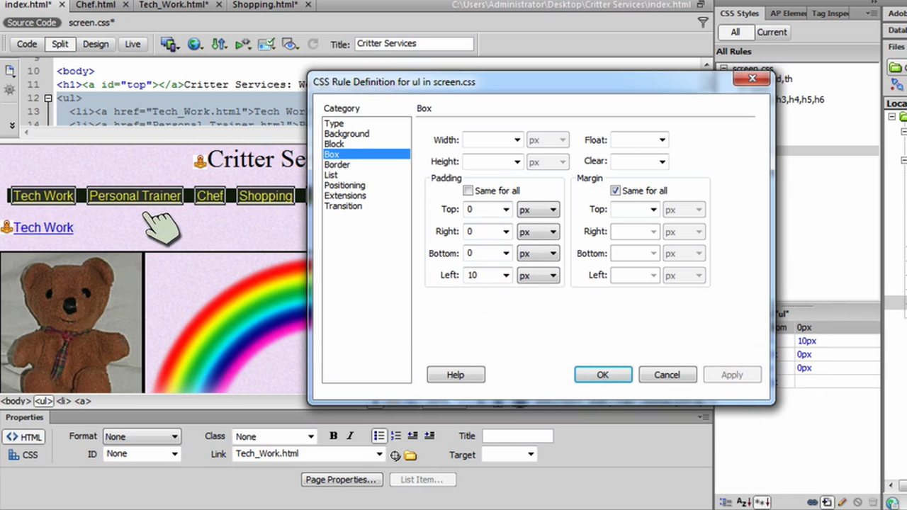 DW6U05D: Styling Navigation