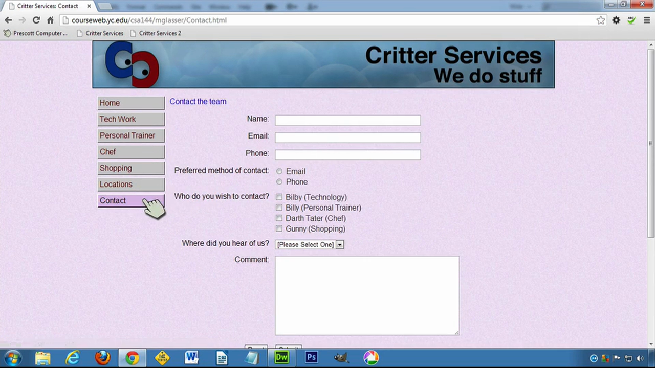 DW6U10D: Form Handling