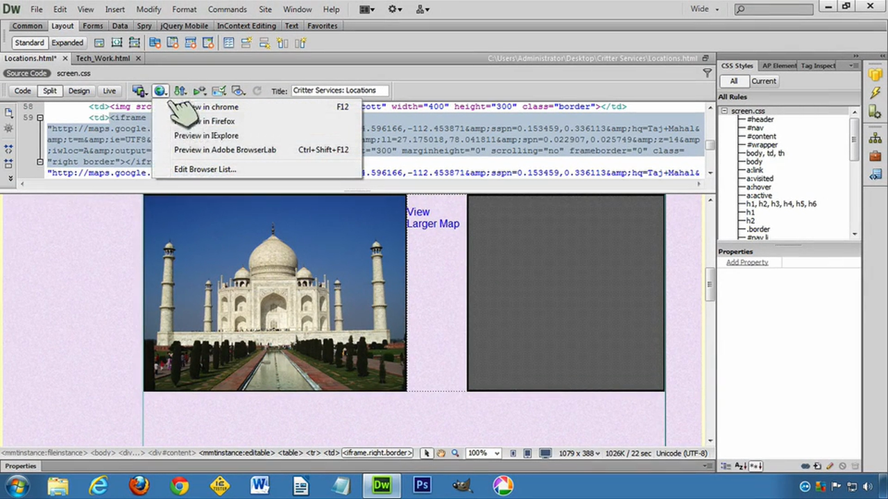 DW6U12C: Embedding Maps & Videos