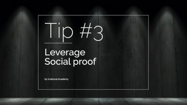 Tip#3 - Leverage Social proof