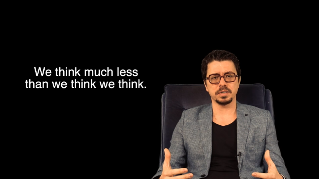 We think less than we think we think