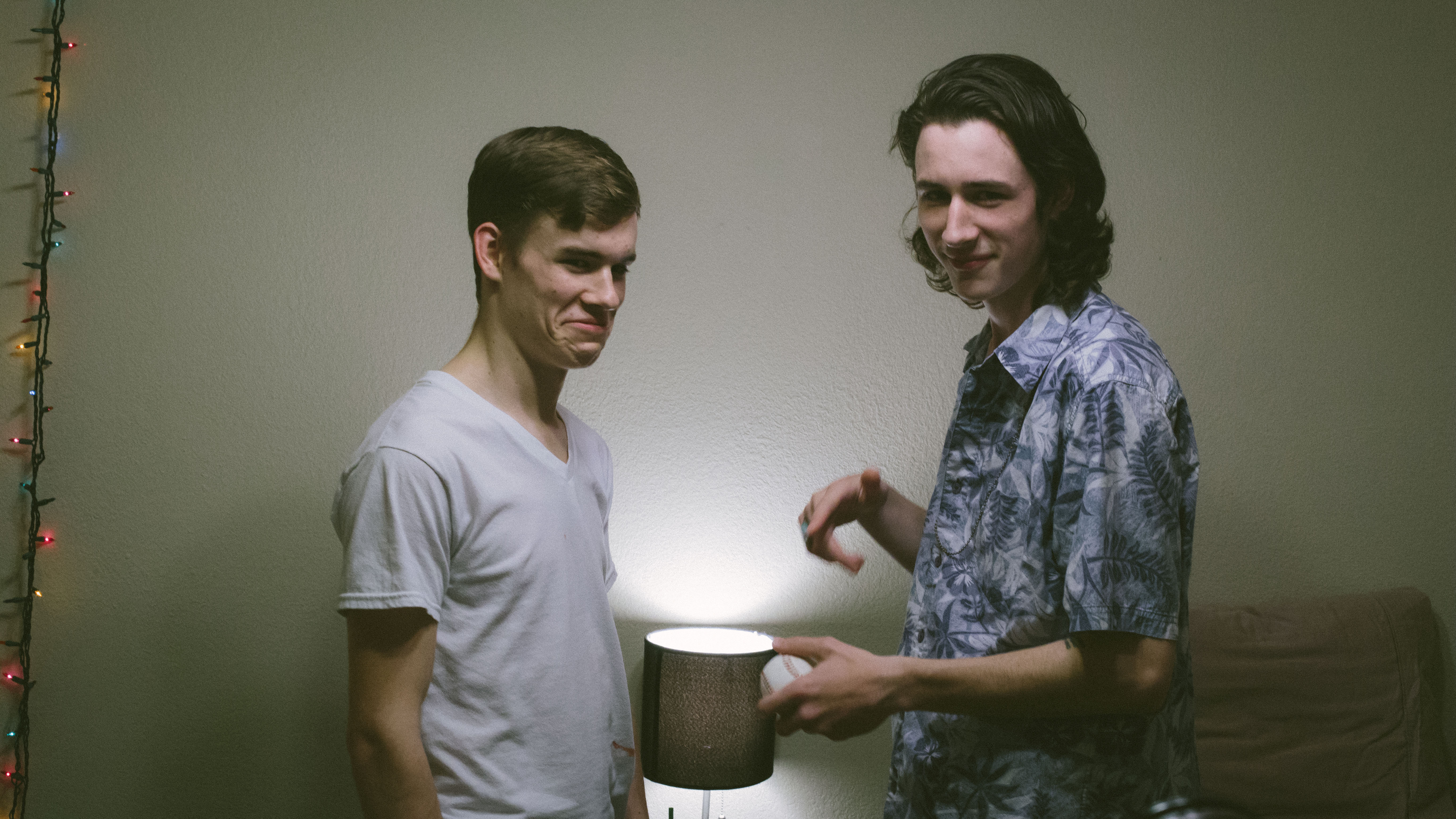 Brett and Cameron McCabe on set of Brother (2018)