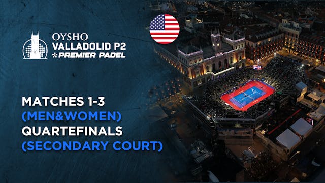 Matches 1-3 (Men&Women) - Quartefinal...