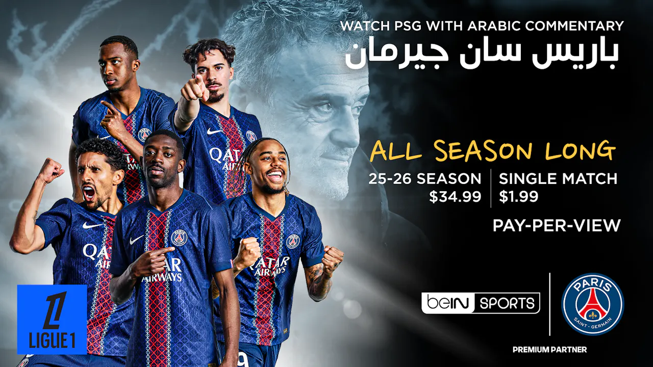 All Ligue 1 PSG Matches in Arabic (PPV)