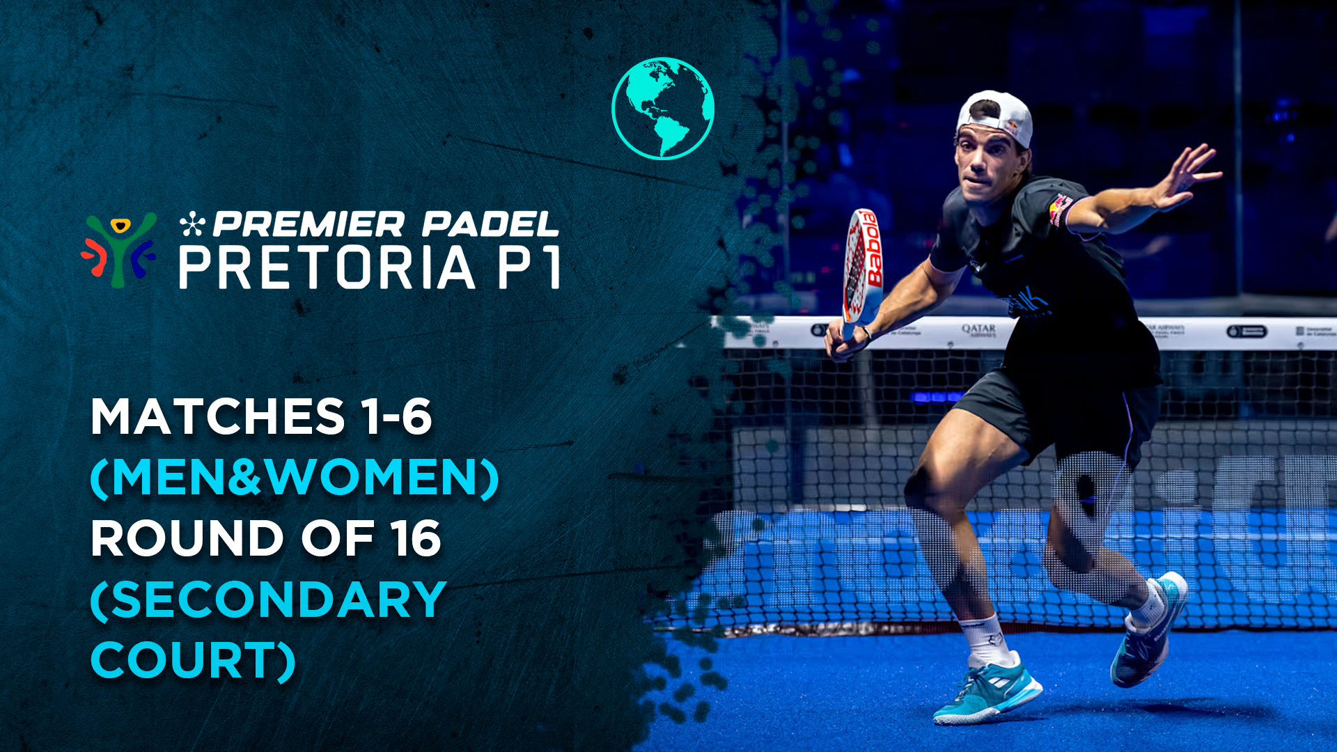 Matches 1-6 (Men&Women) - Round of 16 (Secondary Court) - Premier Padel Pretoria