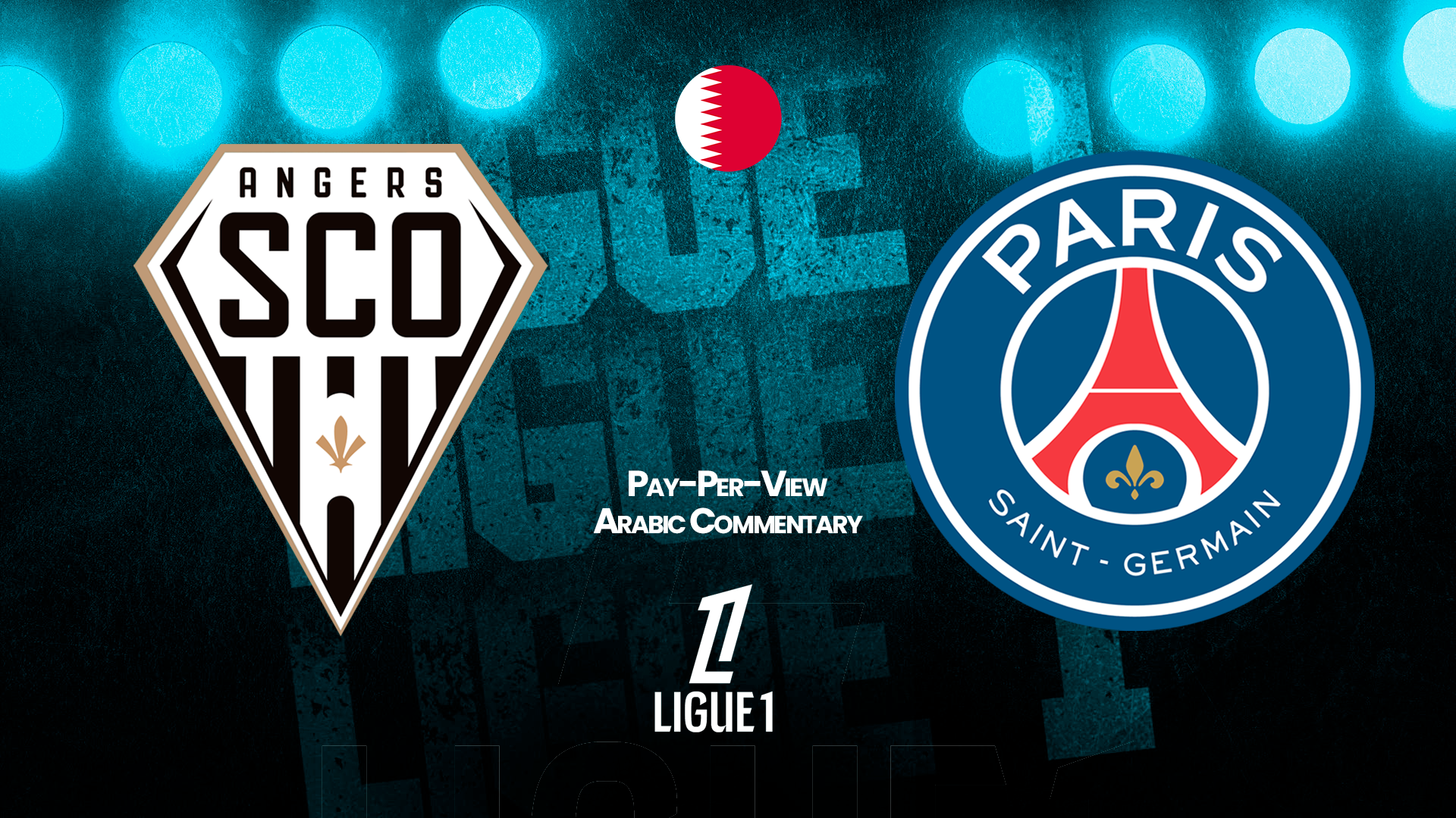 Angers vs PSG in Arabic (PPV)