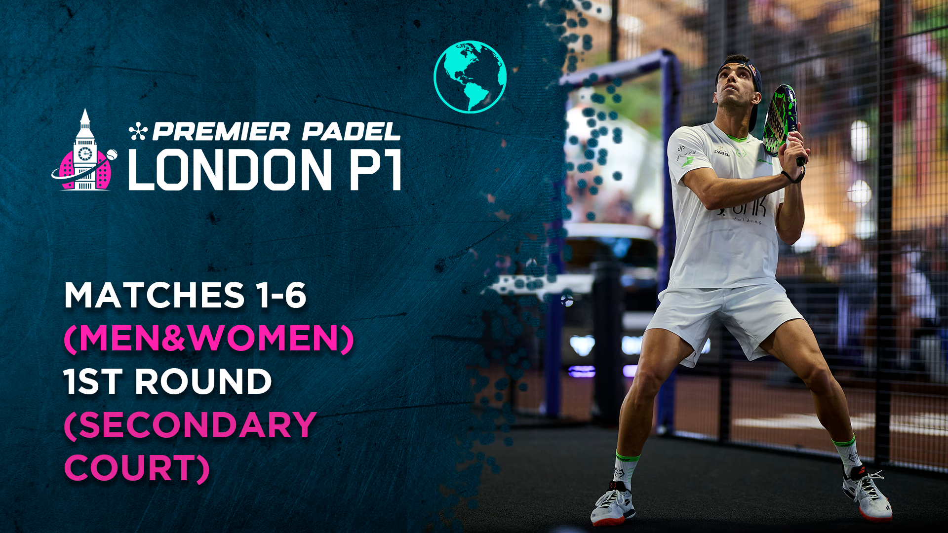 Matches 1-6 (Men&Women) - 1st Round (Secondary Court) - Premier Padel London - 08/04/2026, 14:10:56