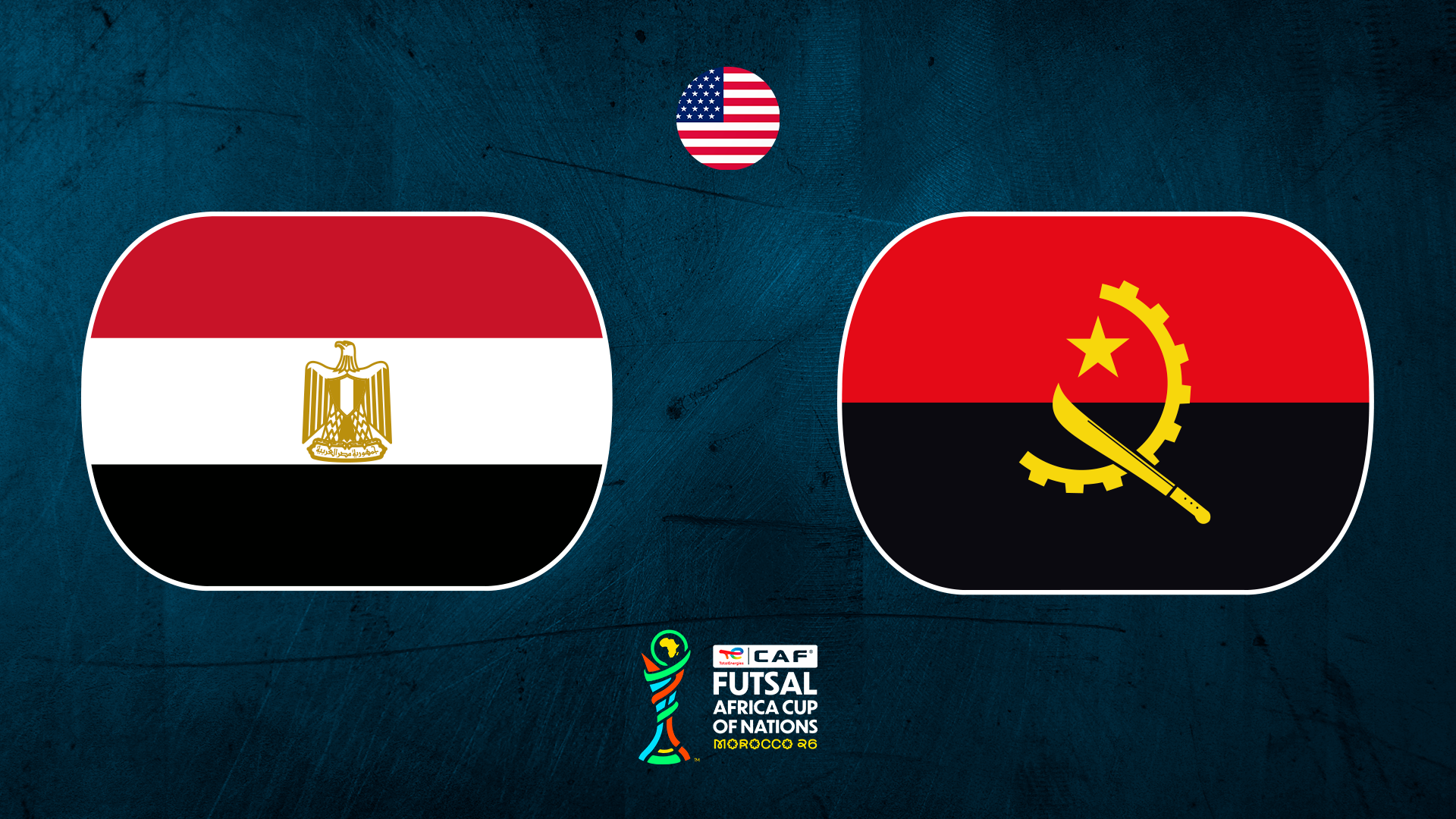 Egypt vs Angola - CAF Futsal AFCON Morocco 2026 (Match Day #3) - 10/17/2026, 22:30:29