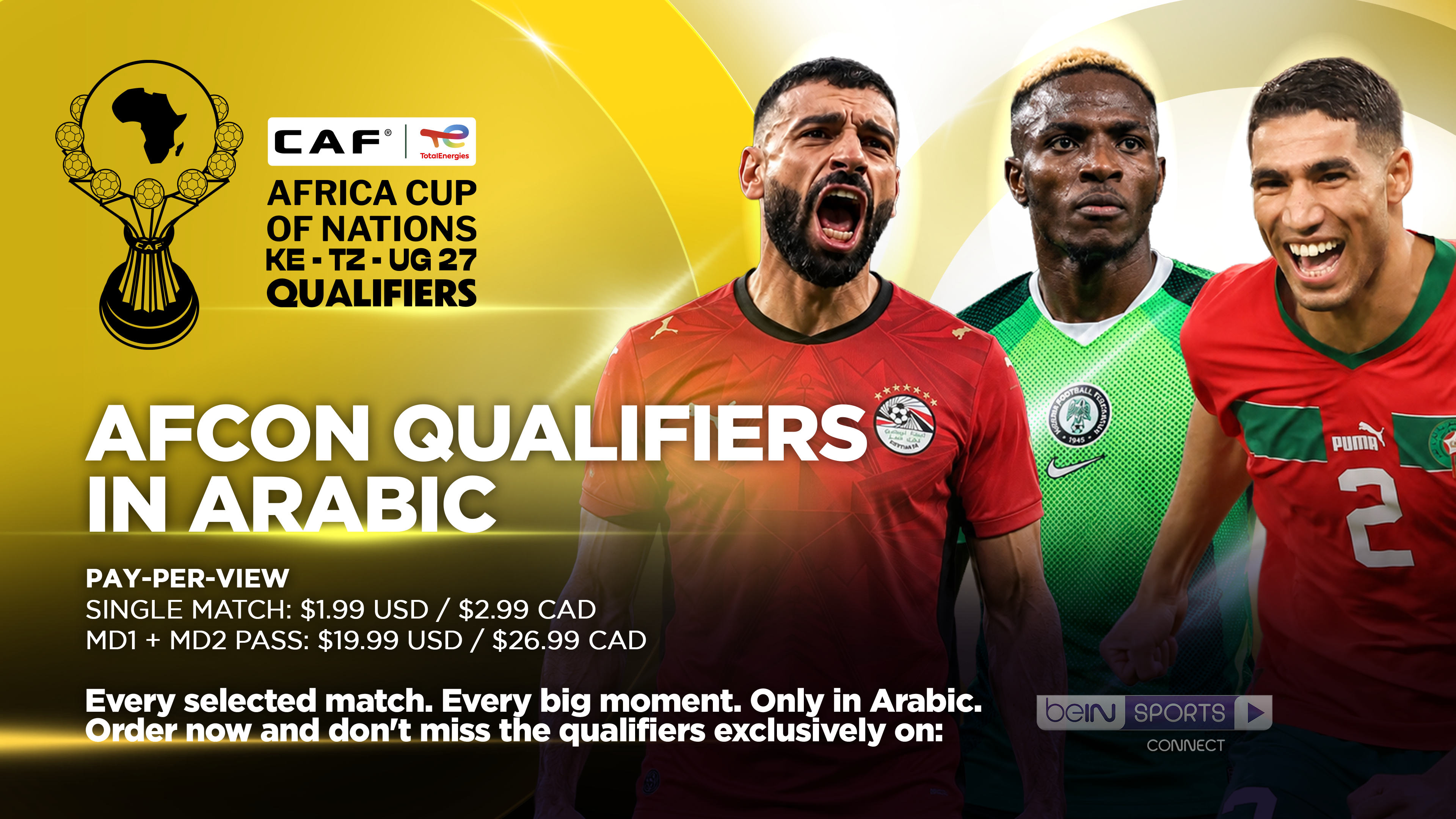 PAY-PER-VIEW - AFCON QUALIFIERS IN ARABIC