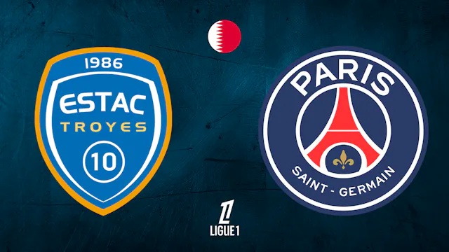 Troyes vs PSG Ligue 1 in Arabic audio (Pay-Per-View)