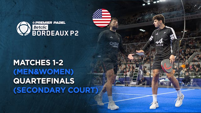 Matches 1-2 (Men&Women) - Quarterfina...