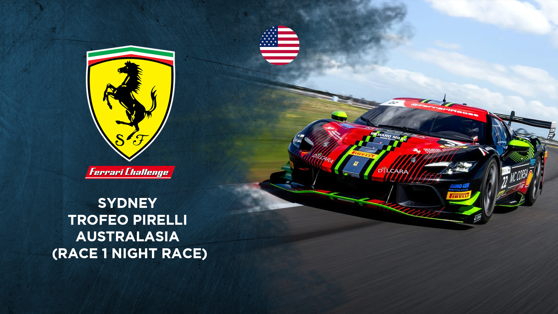 Sydney Trofeo Pirelli Australasia (Race 1 Night Race) - 2026 Ferrari Challenge Australasia